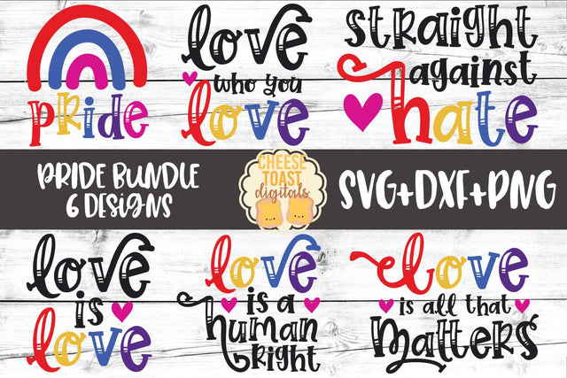 Pride SVG Bundle | LGBT Awareness SVG Cheese Toast Digitals 