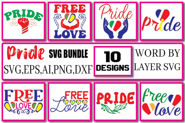 Pride SVG Bundle Vol. 1 SVG Craftlabsvg24 