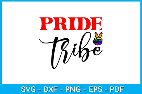 Pride Tribe Pride Month SVG PNG PDF Cut File SVG Creativedesigntee 