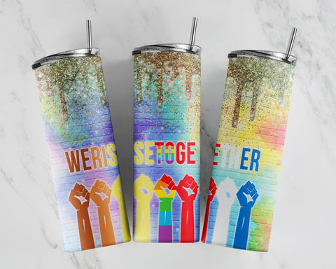 Pride Tumbler Design | Sublimation Designs Downloads - 20 oz skinny tumbler sublimation image Design, Pride tumbler png, LGBT tumbler Sublimation CaldwellArt 