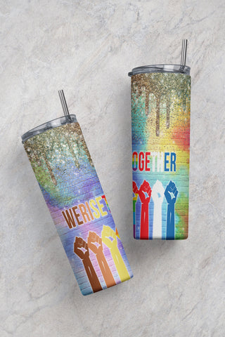 Pride Tumbler Design | Sublimation Designs Downloads - 20 oz skinny tumbler sublimation image Design, Pride tumbler png, LGBT tumbler Sublimation CaldwellArt 