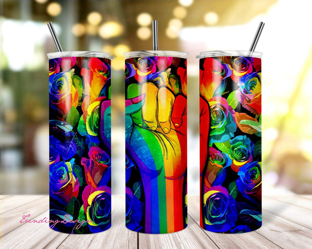 pride Tumbler Design | Sublimation Designs Downloads - 20 oz skinny tumbler sublimation image Design, Pride tumbler png, LGBT tumbler Sublimation TrendingDesign 