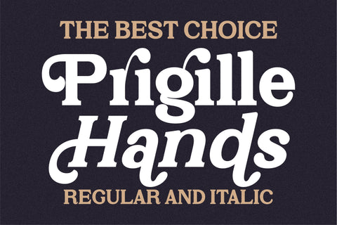 Prigille Hands Font Letterena Studios 