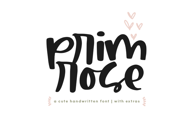 Primrose - Cute Font with Extras! Font KA Designs 