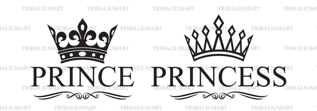 Prince and Princess design SVG TribaliumArtSF 