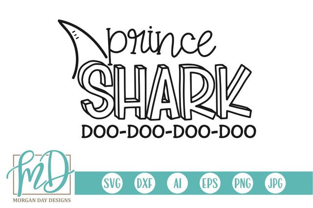 Prince Shark SVG Morgan Day Designs 