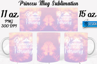 Princess 11 Oz | 15 Oz Mug Sublimation Sublimation Fly Design 
