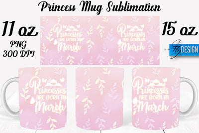 Princess 11 Oz | 15 Oz Mug Sublimation Sublimation Fly Design 