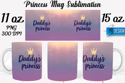 Princess 11 Oz | 15 Oz Mug Sublimation Sublimation Fly Design 