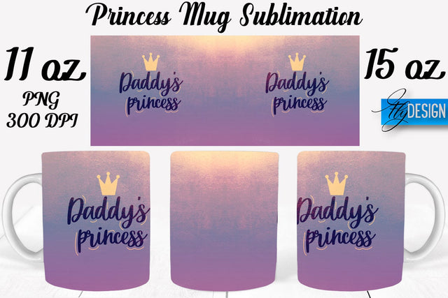 Princess 11 Oz | 15 Oz Mug Sublimation Sublimation Fly Design 