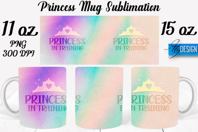 Princess 11 Oz | 15 Oz Mug Sublimation Sublimation Fly Design 