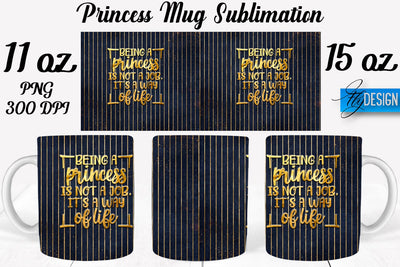 Princess 11 Oz | 15 Oz Mug Sublimation Sublimation Fly Design 