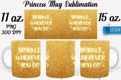 Princess 11 Oz | 15 Oz Mug Sublimation Sublimation Fly Design 