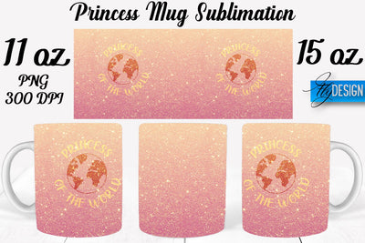 Princess 11 Oz | 15 Oz Mug Sublimation Sublimation Fly Design 