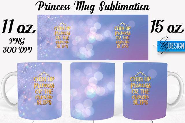Princess 11 Oz | 15 Oz Mug Sublimation Sublimation Fly Design 