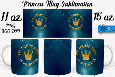 Princess 11 Oz | 15 Oz Mug Sublimation Sublimation Fly Design 