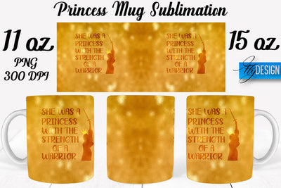 Princess 11 Oz | 15 Oz Mug Sublimation Sublimation Fly Design 