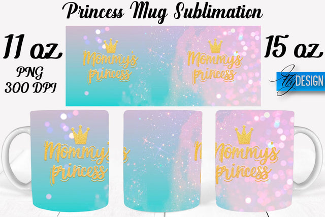 Princess 11 Oz | 15 Oz Mug Sublimation Sublimation Fly Design 