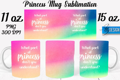 Princess 11 Oz | 15 Oz Mug Sublimation Sublimation Fly Design 