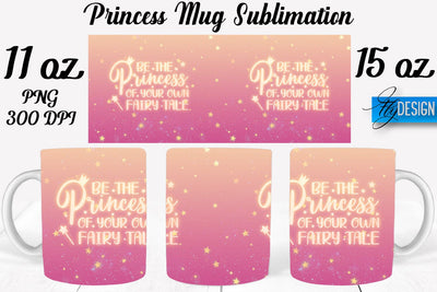 Princess 11 Oz | 15 Oz Mug Sublimation Sublimation Fly Design 