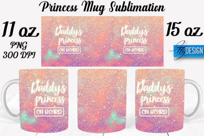 Princess 11 Oz | 15 Oz Mug Sublimation Sublimation Fly Design 
