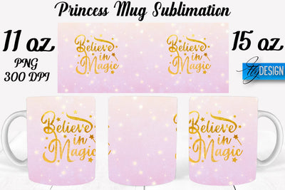 Princess 11 Oz | 15 Oz Mug Sublimation Sublimation Fly Design 