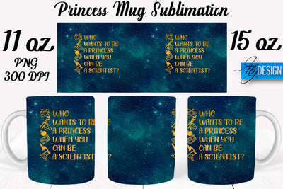 Princess 11 Oz | 15 Oz Mug Sublimation Sublimation Fly Design 