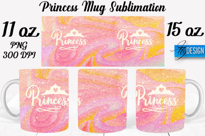 Princess 11 Oz | 15 Oz Mug Sublimation Sublimation Fly Design 