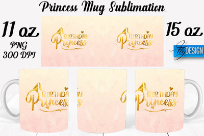 Princess 11 Oz | 15 Oz Mug Sublimation Sublimation Fly Design 