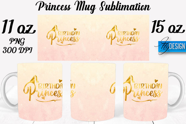 Princess 11 Oz | 15 Oz Mug Sublimation Sublimation Fly Design 