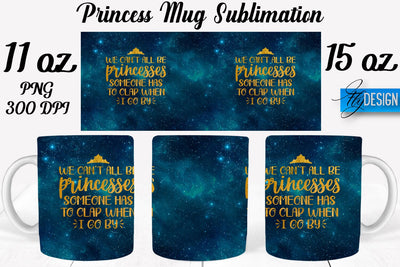 Princess 11 Oz | 15 Oz Mug Sublimation Sublimation Fly Design 