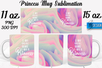 Princess 11 Oz | 15 Oz Mug Sublimation Sublimation Fly Design 