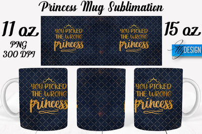 Princess 11 Oz | 15 Oz Mug Sublimation Sublimation Fly Design 