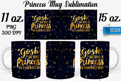 Princess 11 Oz | 15 Oz Mug Sublimation Sublimation Fly Design 