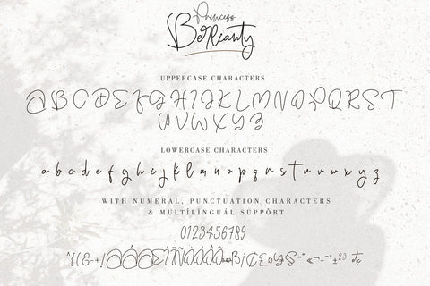 PRINCESS BERLIANTY Font Letterara 