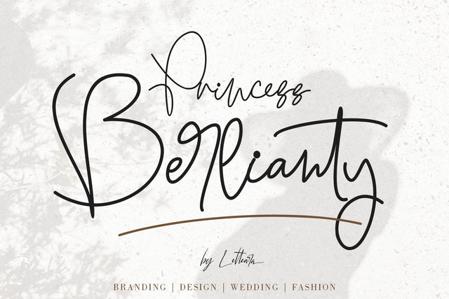 PRINCESS BERLIANTY Font Letterara 