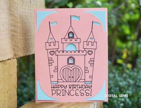 Princess card designs SVG Digital Gems 