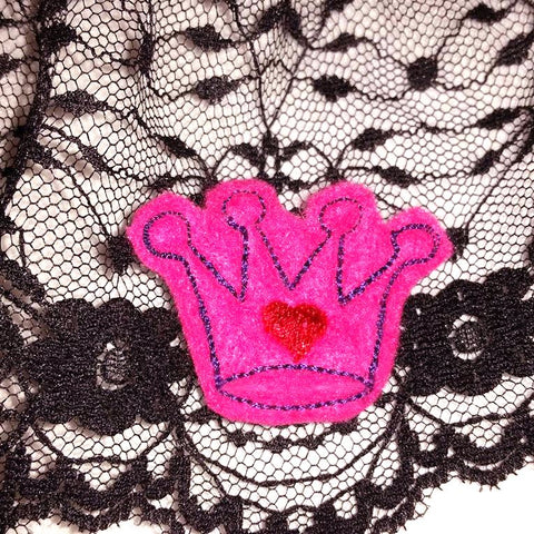 Princess Crown Feltie Applique Embroidery Embroidery/Applique Designed by Geeks 
