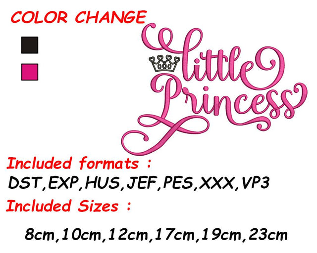 Princess Embroidery, Baby Shower Embroidery, Cute Baby, Princess Design, Baby Girl, Baby Embroidery Embroidery/Applique DESIGNS SVG Digital Designer 
