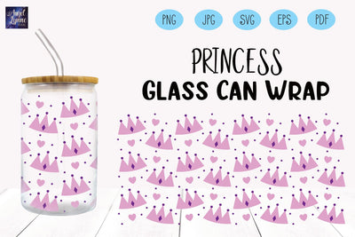Princess Glass Wrap | Princess Libbey Glass Wrap SVG Angel Lynne Designs 