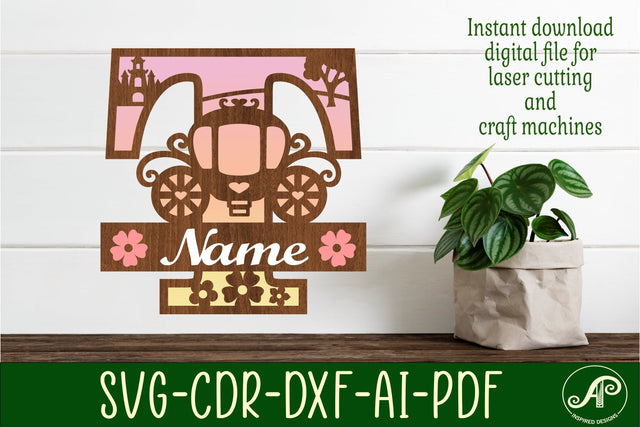 Princess Monogram Letter T SVG Cut File SVG APInspireddesigns 