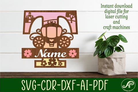 Princess Monogram Letter T SVG Cut File SVG APInspireddesigns 