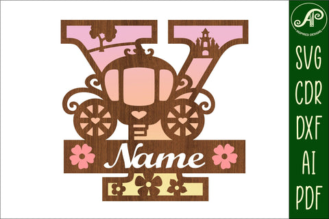 Princess Monogram Letter Y SVG Cut File SVG APInspireddesigns 