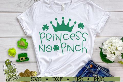 Princess No Pinch - St. Patrick's Day SVG File SVG Crunchy Pickle 