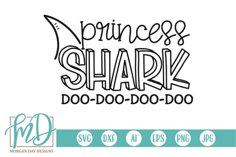 Princess Shark SVG Morgan Day Designs 
