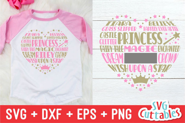 Princess Subway Heart SVG Svg Cuttables 