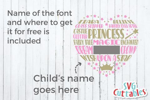 Princess Subway Heart SVG Svg Cuttables 