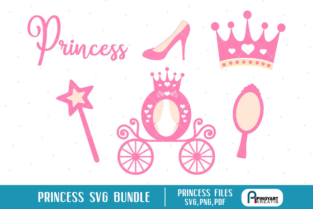 Princess Svg Bundle SVG Pinoyart Kreatib