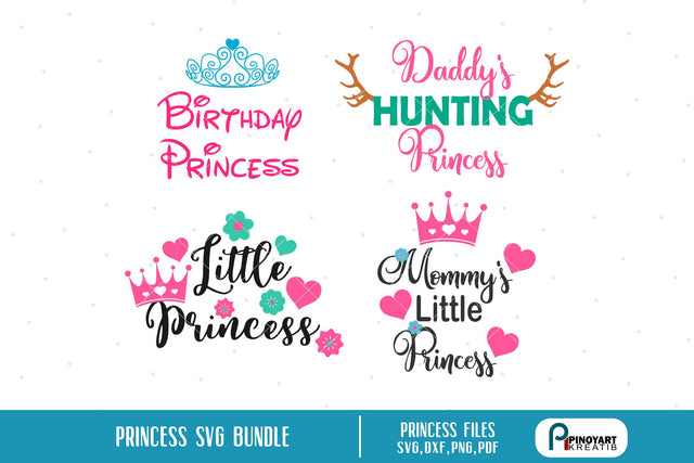 Princess Svg Bundle SVG Pinoyart Kreatib