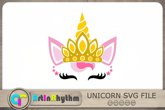 Princess Svg, Unicorn With Crown Svg, Unicorn Svg, Unicorn Face Svg SVG Artinrhythm shop 